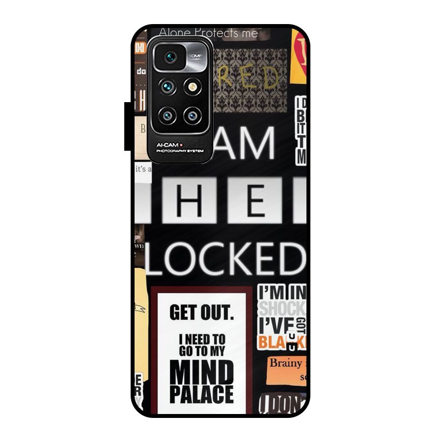 Mystery Pattern Metal Back Case for Redmi 10 Prime