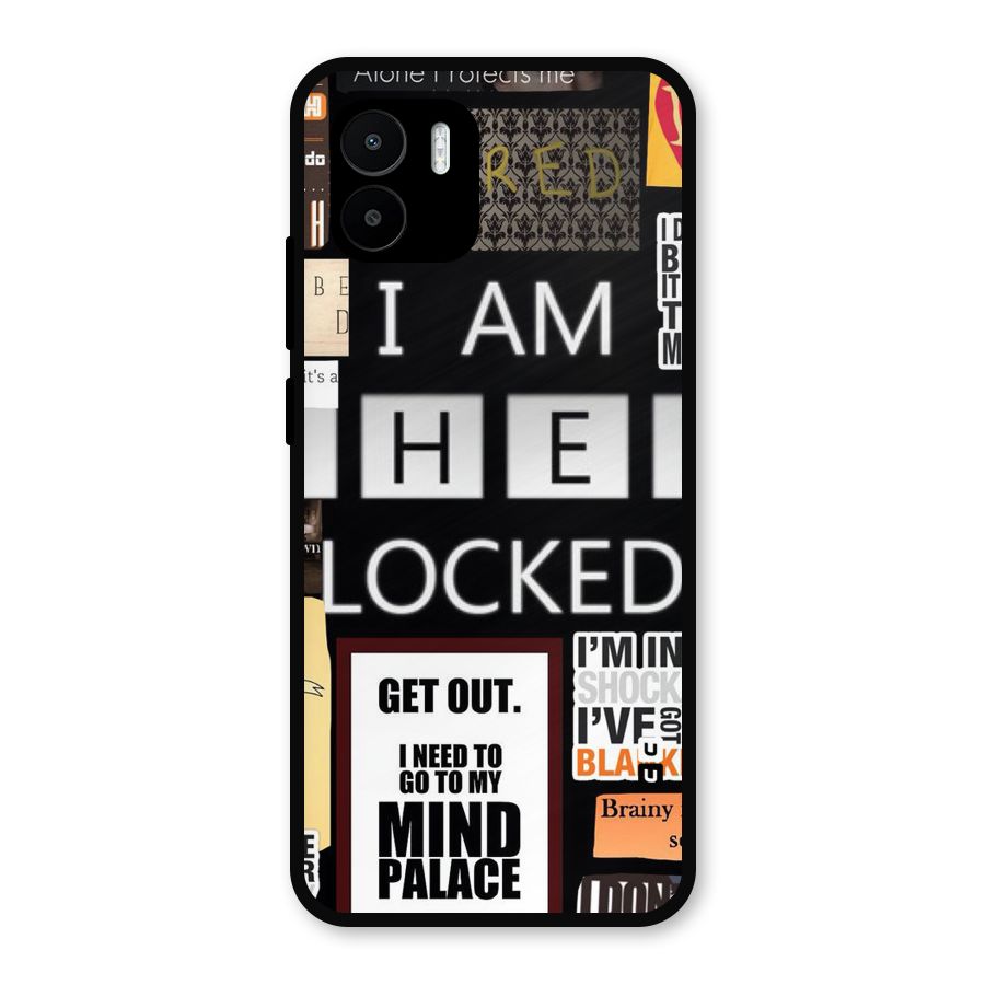 Mystery Pattern Metal Back Case for Redmi A2