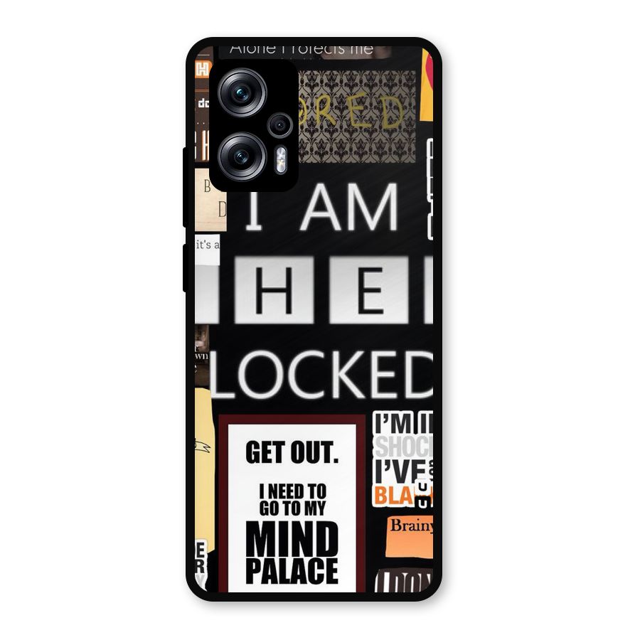 Mystery Pattern Metal Back Case for Redmi K50i