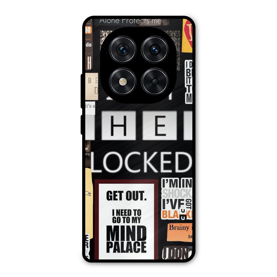 Mystery Pattern Metal Back Case for Redmi Note 14 Pro 5G