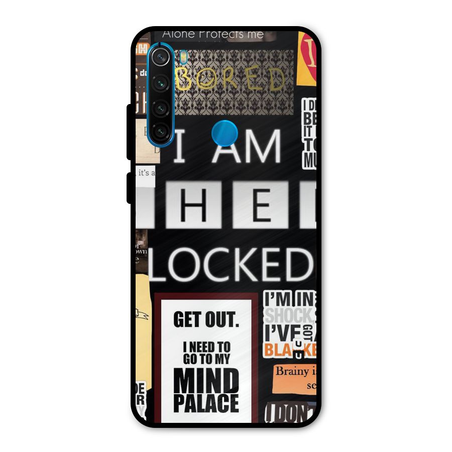Mystery Pattern Metal Back Case for Redmi Note 8