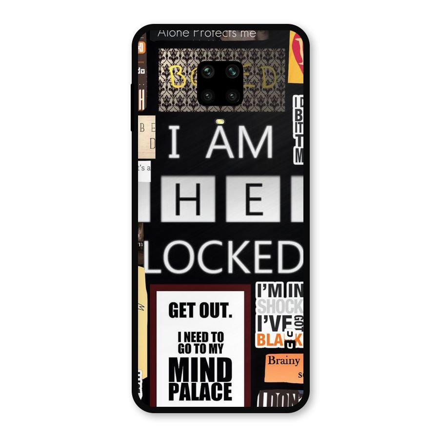 Mystery Pattern Metal Back Case for Redmi Note 9 Pro