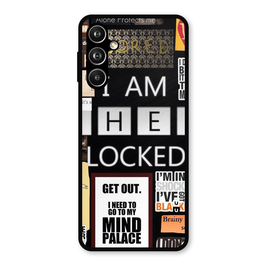 Mystery Pattern Metal Back Case for Samsung Galaxy M54