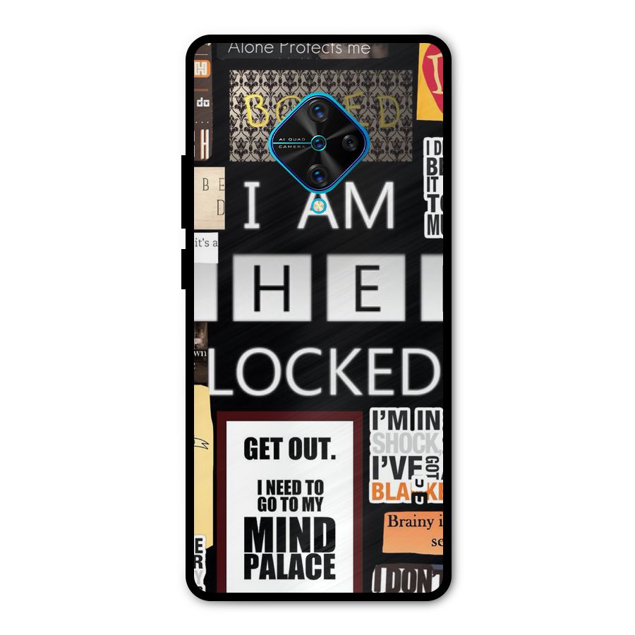 Mystery Pattern Metal Back Case for Vivo S1 Pro