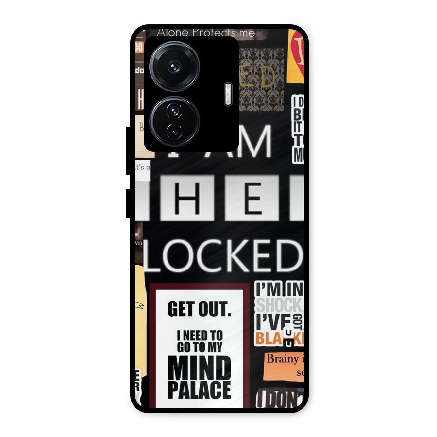 Mystery Pattern Metal Back Case for Vivo T1 Pro