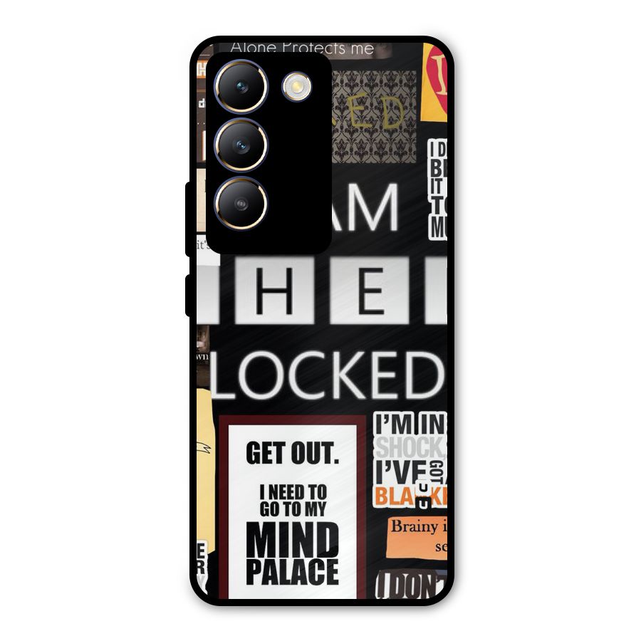 Mystery Pattern Metal Back Case for Vivo T3 5G