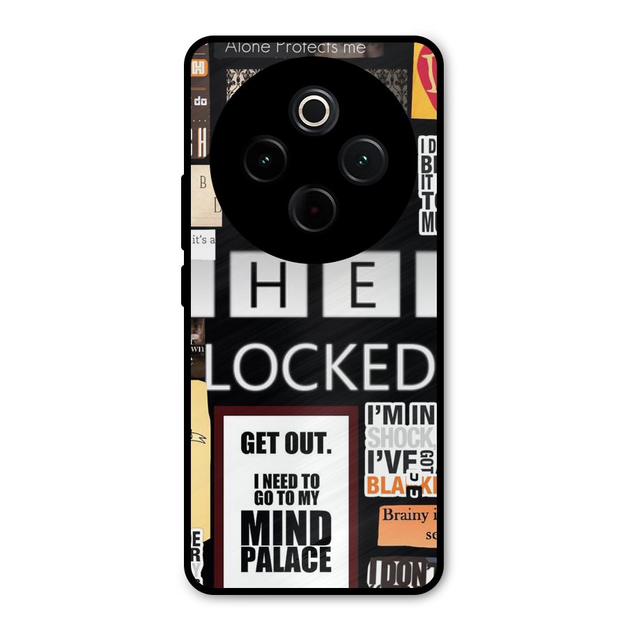 Mystery Pattern Metal Back Case for Vivo T4