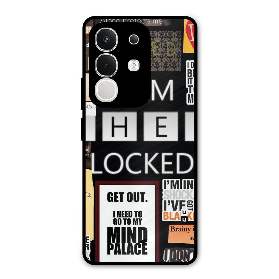 Mystery Pattern Metal Back Case for Vivo T4x