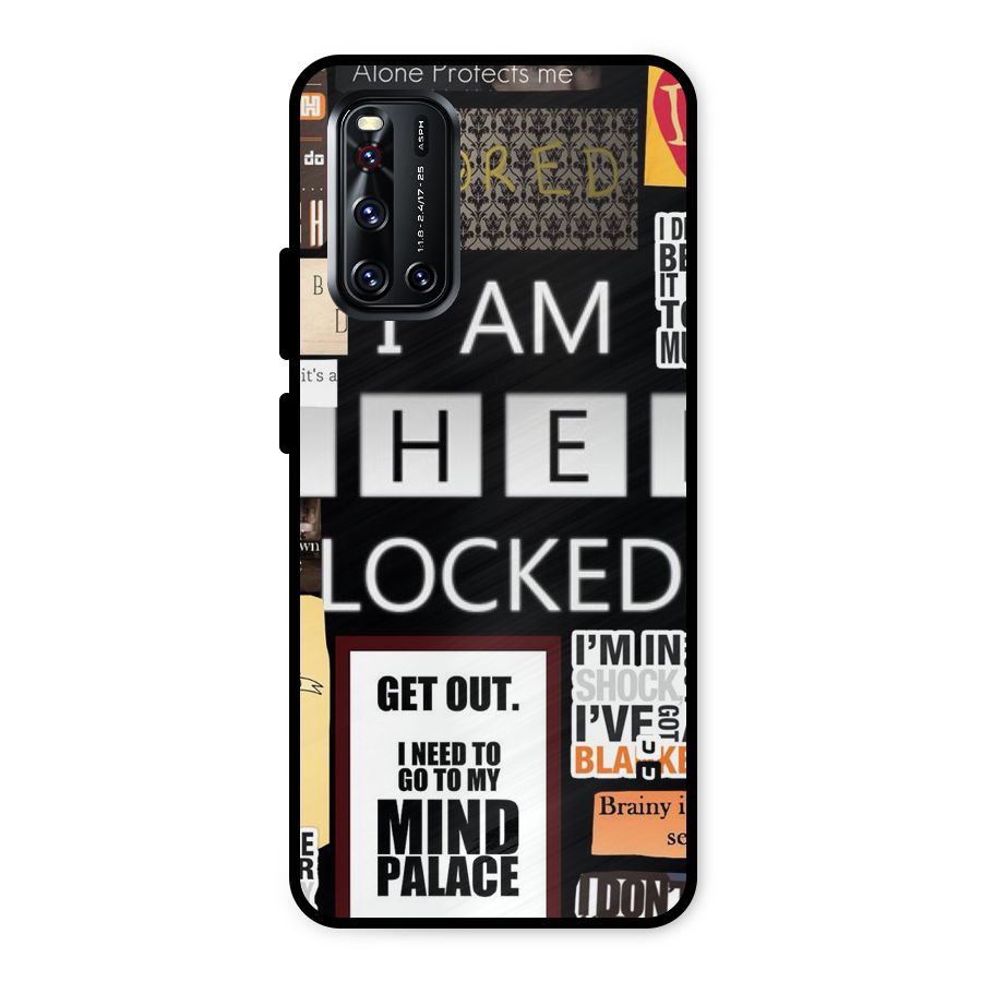 Mystery Pattern Metal Back Case for Vivo V19