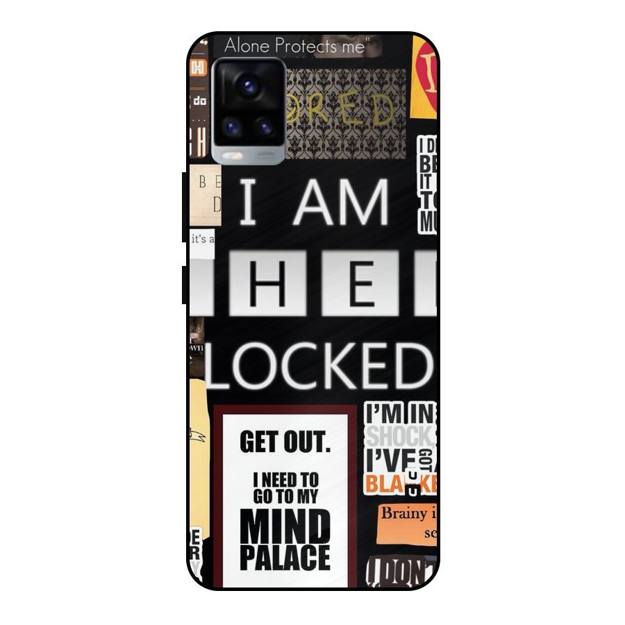 Mystery Pattern Metal Back Case for Vivo V20