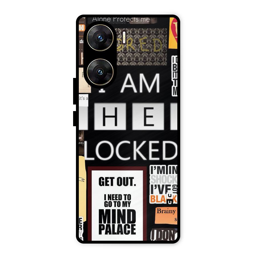 Mystery Pattern Metal Back Case for Vivo V29e
