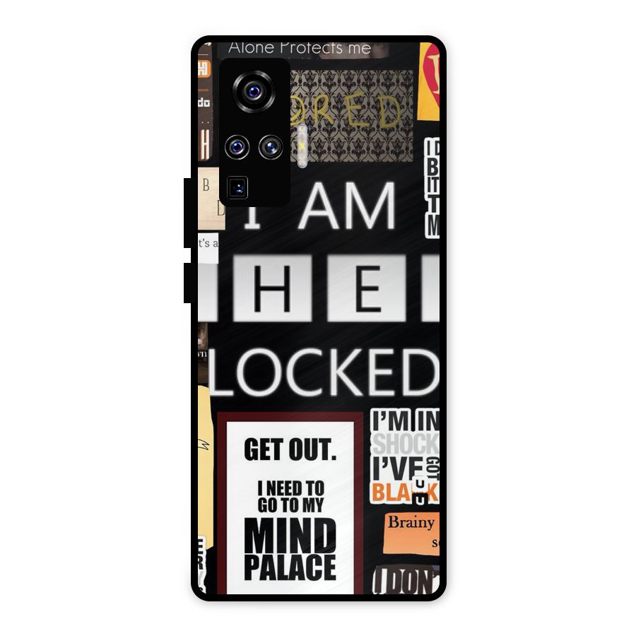 Mystery Pattern Metal Back Case for Vivo X50 Pro