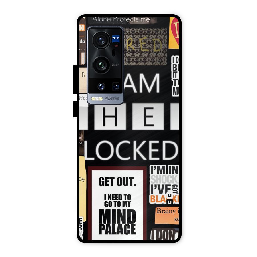 Mystery Pattern Metal Back Case for Vivo X60 Pro Plus