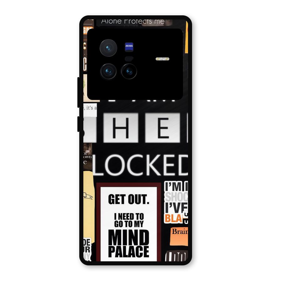 Mystery Pattern Metal Back Case for Vivo X80