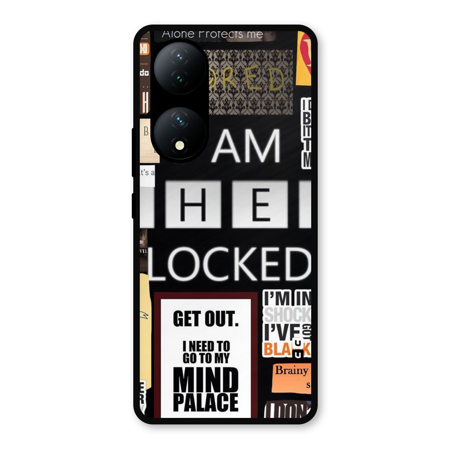 Mystery Pattern Metal Back Case for Vivo Y100