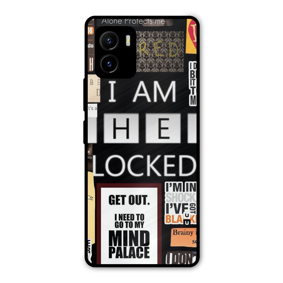 Mystery Pattern Metal Back Case for Vivo Y15s