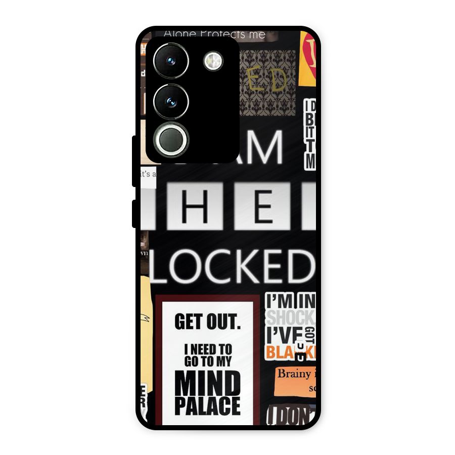 Mystery Pattern Metal Back Case for Vivo Y200