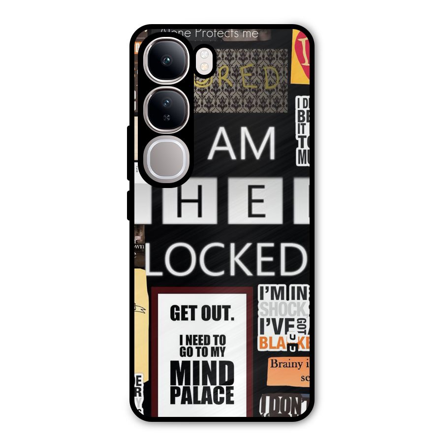 Mystery Pattern Metal Back Case for Vivo Y300