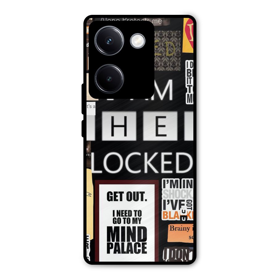 Mystery Pattern Metal Back Case for Vivo Y300 Plus
