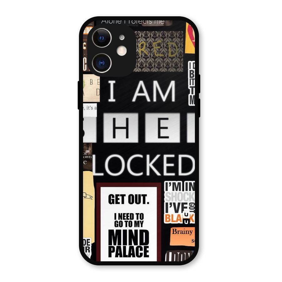 Mystery Pattern Metal Back Case for iPhone 12