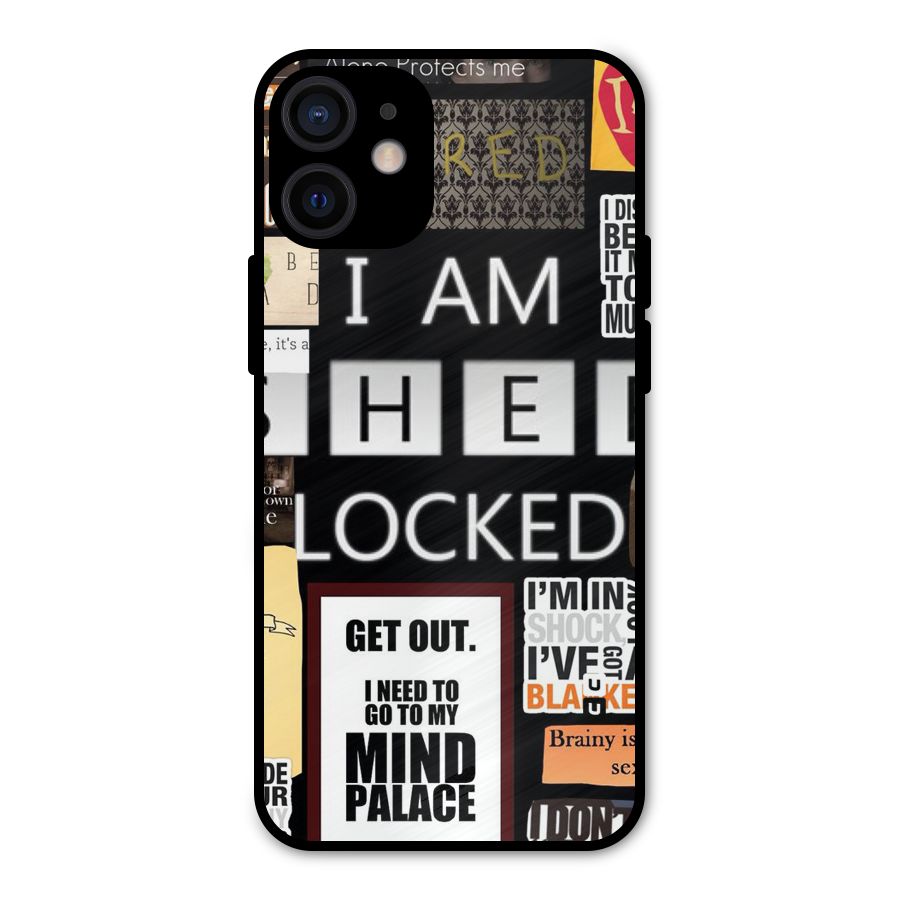 Mystery Pattern Metal Back Case for iPhone 12 Mini