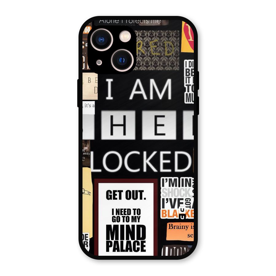 Mystery Pattern Metal Back Case for iPhone 13
