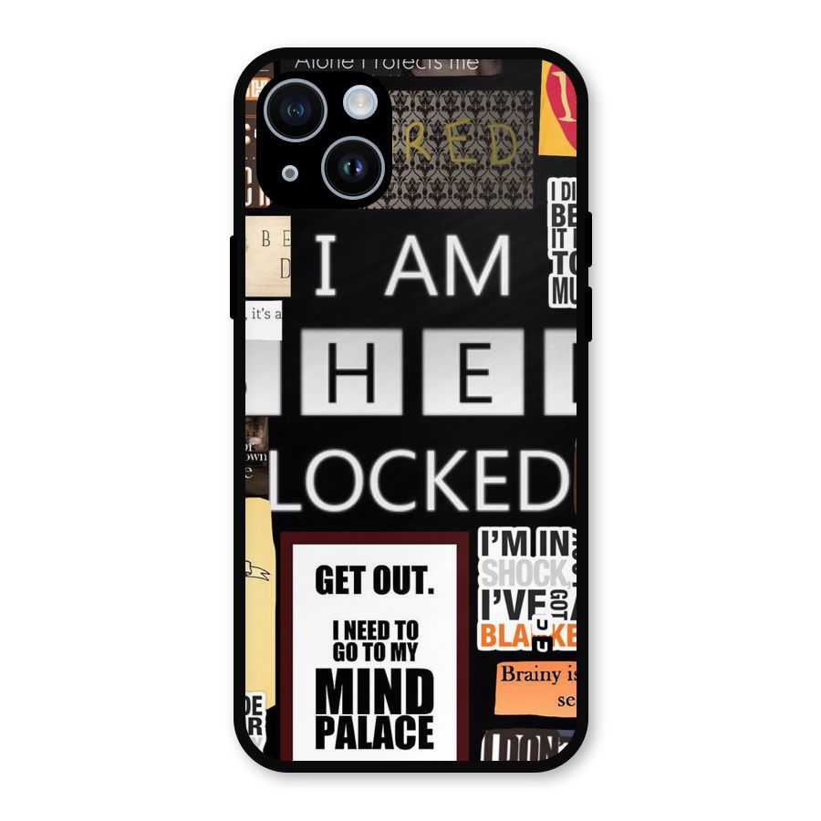 Mystery Pattern Metal Back Case for iPhone 14