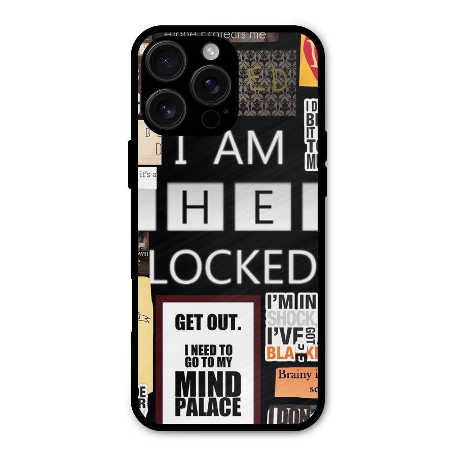 Mystery Pattern Metal Back Case for iPhone 16 Pro Max