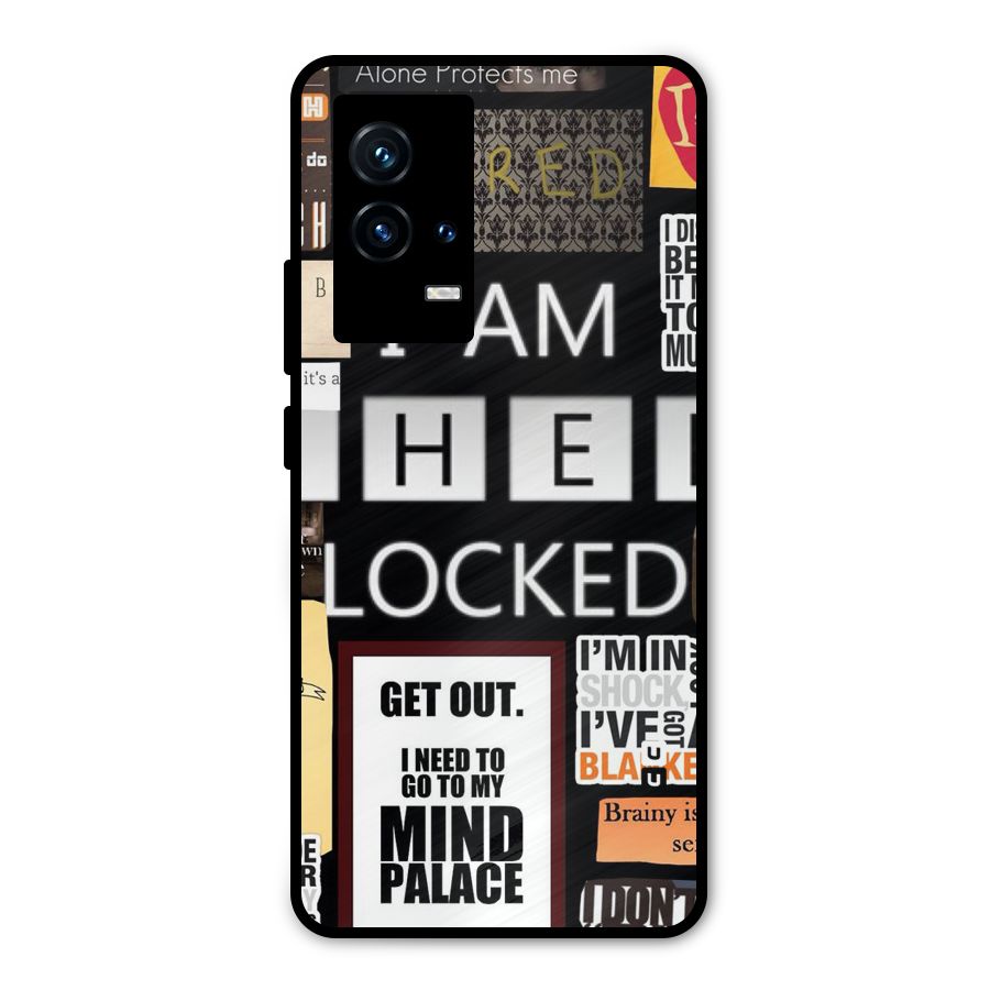 Mystery Pattern Metal Back Case for iQOO 9 5G