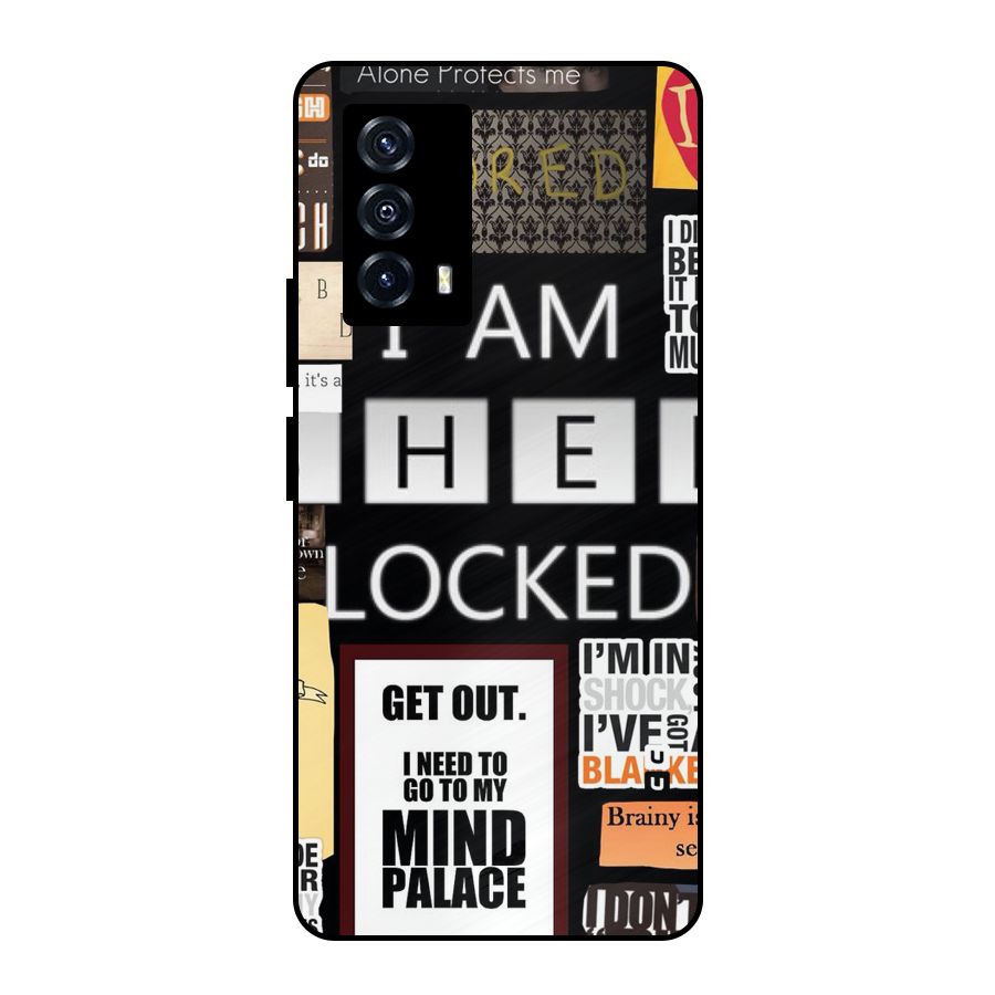 Mystery Pattern Metal Back Case for iQOO Z5