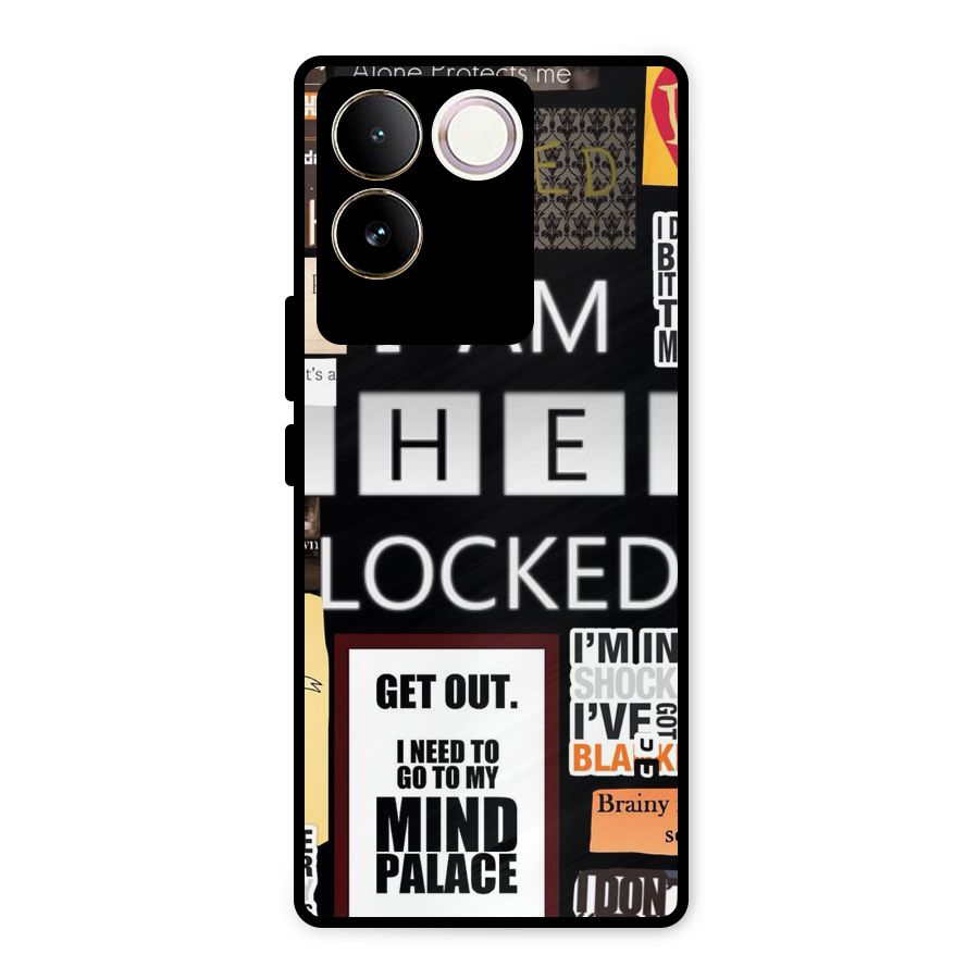 Mystery Pattern Metal Back Case for iQOO Z7 Pro