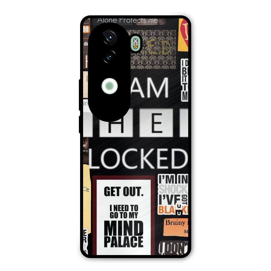 Mystery Pattern Metal Back Case for iQOO Z9s