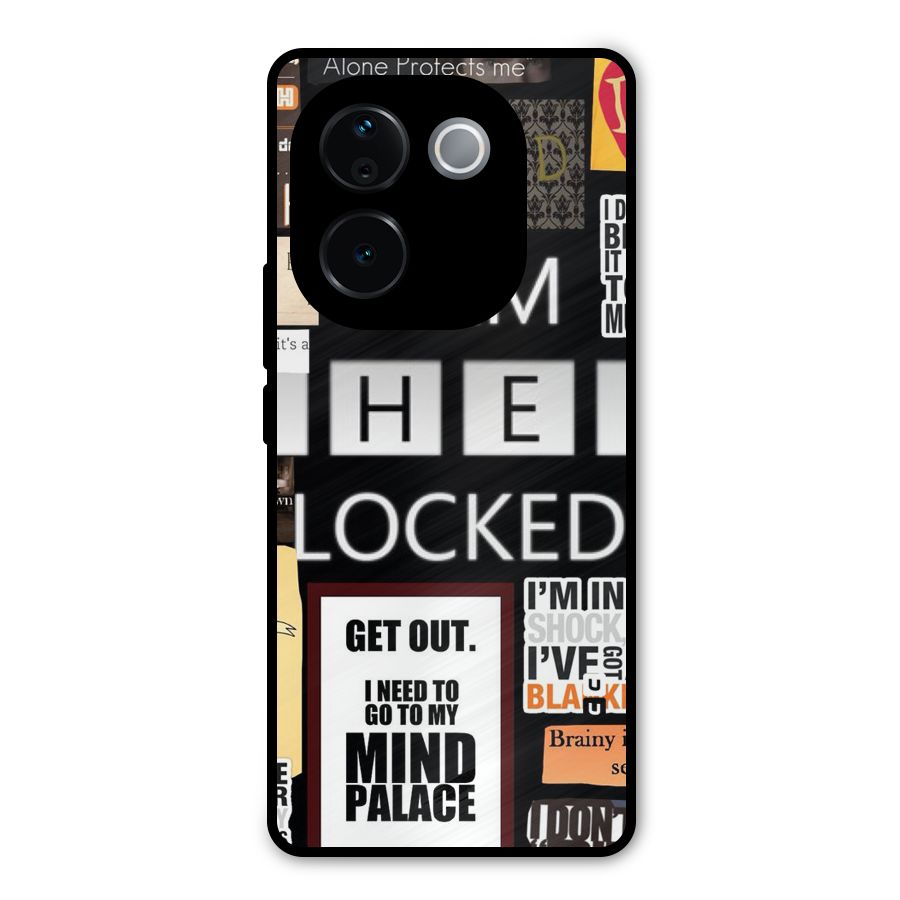 Mystery Pattern Metal Back Case for iQOO Z9s Pro