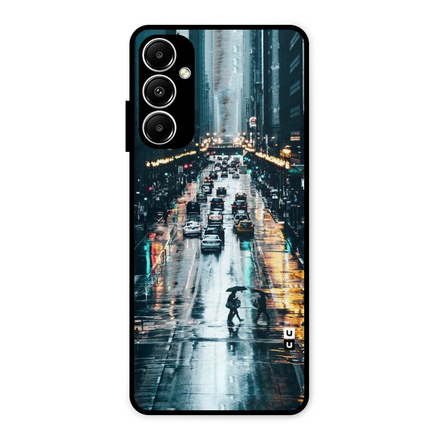 NY Streets Rainy Metal Back Case for Galaxy A05s