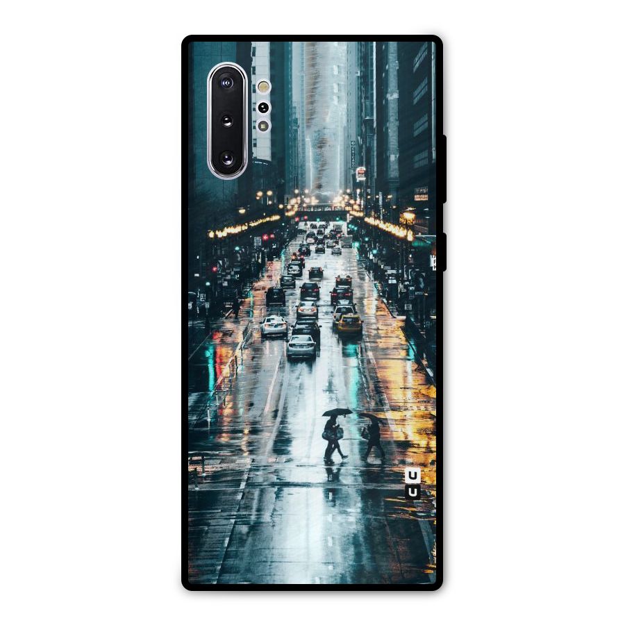 NY Streets Rainy Metal Back Case for Galaxy Note 10 Plus