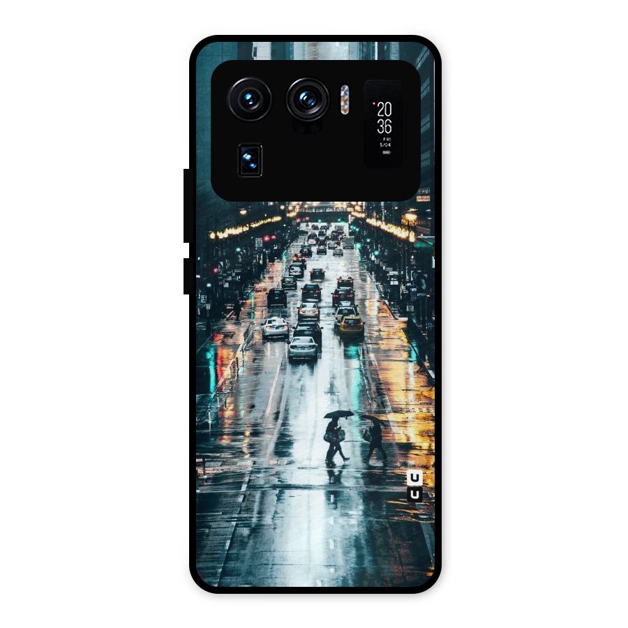 NY Streets Rainy Metal Back Case for Mi 11 Ultra