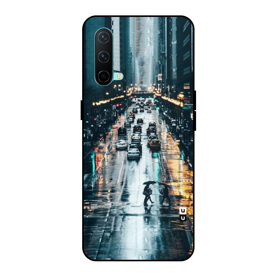 NY Streets Rainy Metal Back Case for OnePlus Nord CE 5G