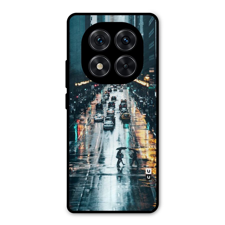 NY Streets Rainy Metal Back Case for Poco X7