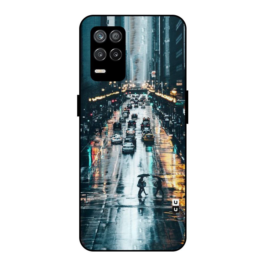 NY Streets Rainy Metal Back Case for Realme 9 5G