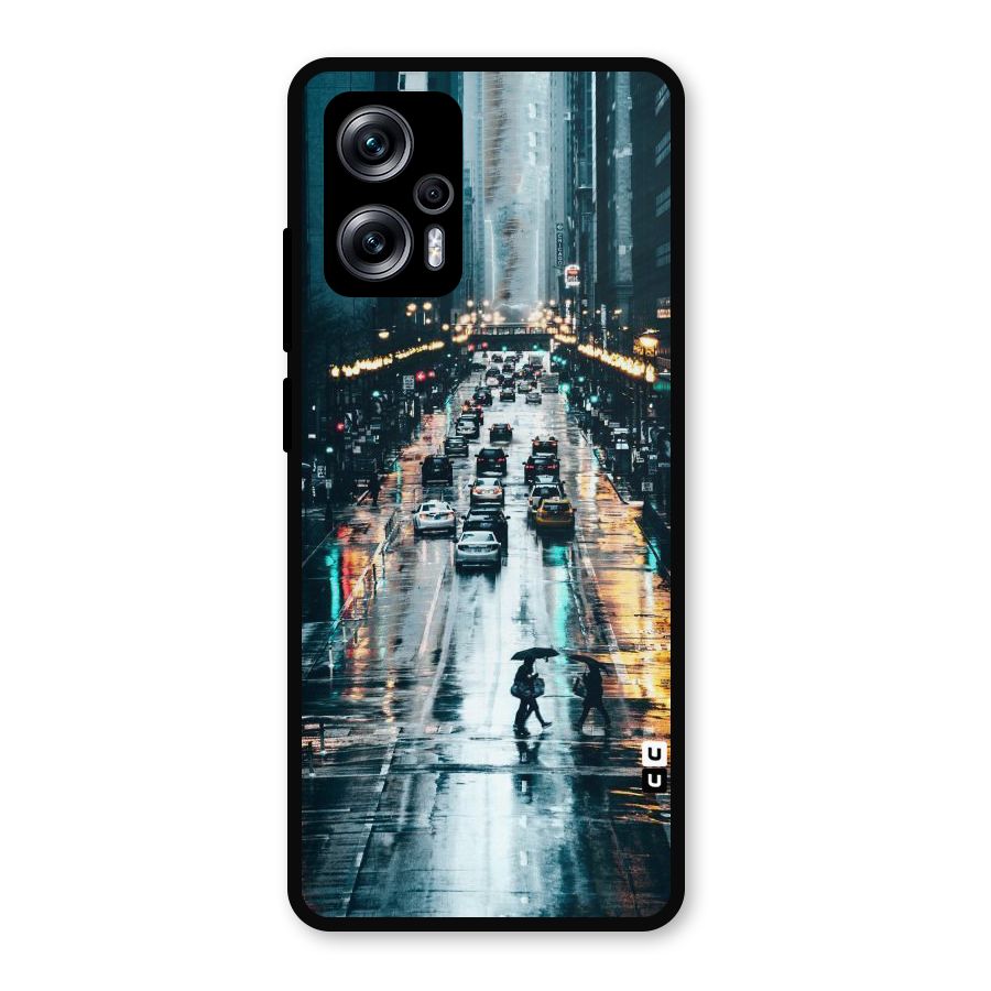NY Streets Rainy Metal Back Case for Redmi K50i