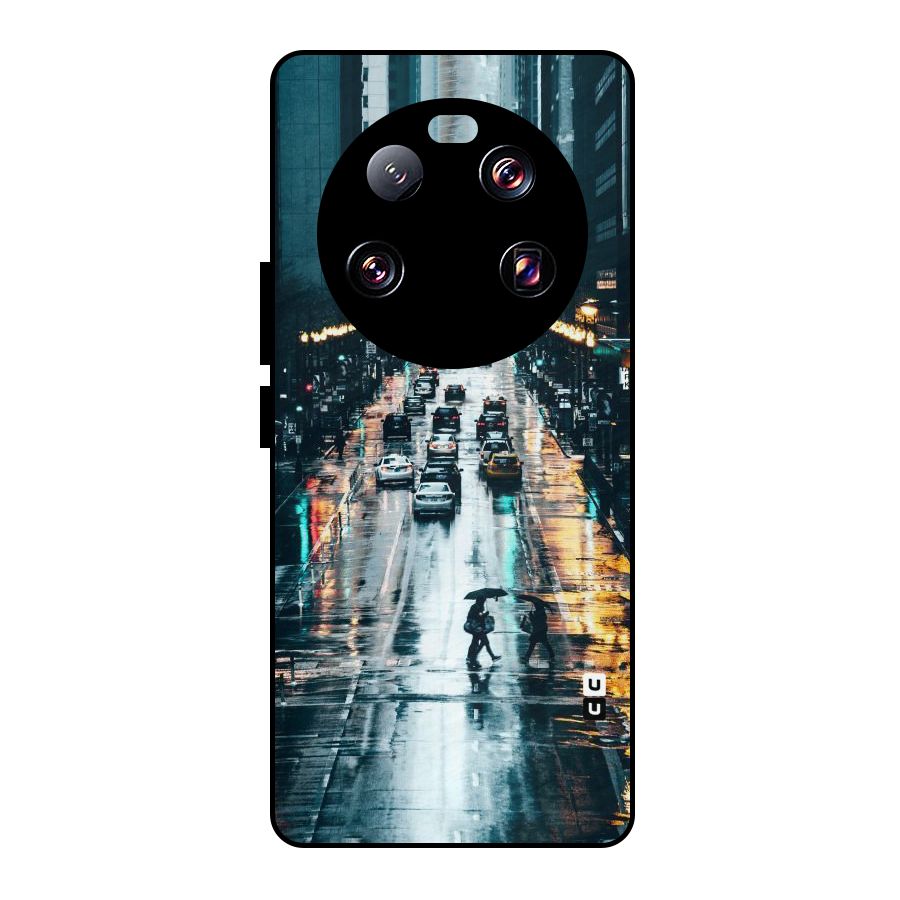 NY Streets Rainy Metal Back Case for Xiaomi 13 Ultra