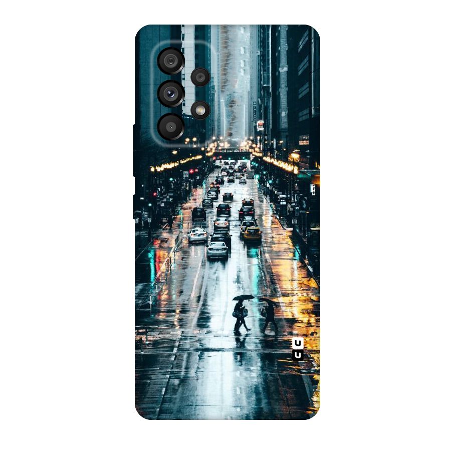 NY Streets Rainy Original Polycarbonate Back Case for Galaxy A53 5G