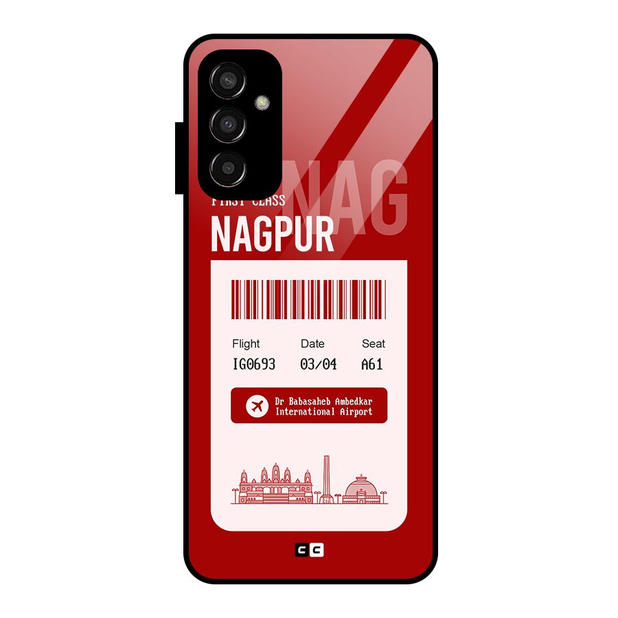 Nagpur Boarding Pass Glass Back Case for Galaxy F13
