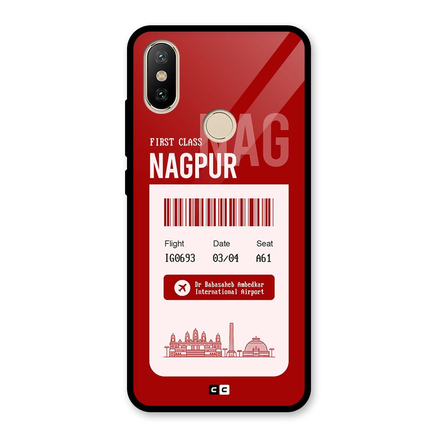 Nagpur Boarding Pass Glass Back Case for Redmi A2
