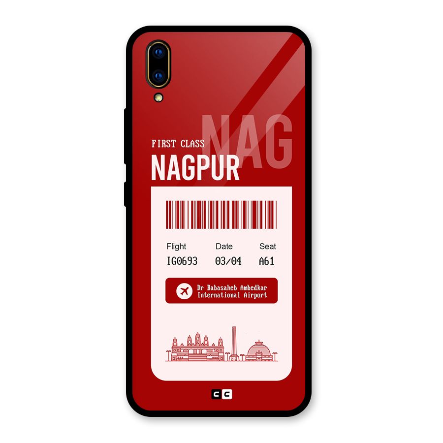 Nagpur Boarding Pass Glass Back Case for Vivo V11 Pro