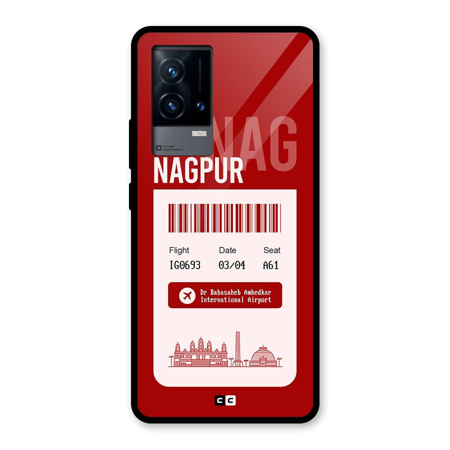 Nagpur Boarding Pass Glass Back Case for iQOO 9 5G