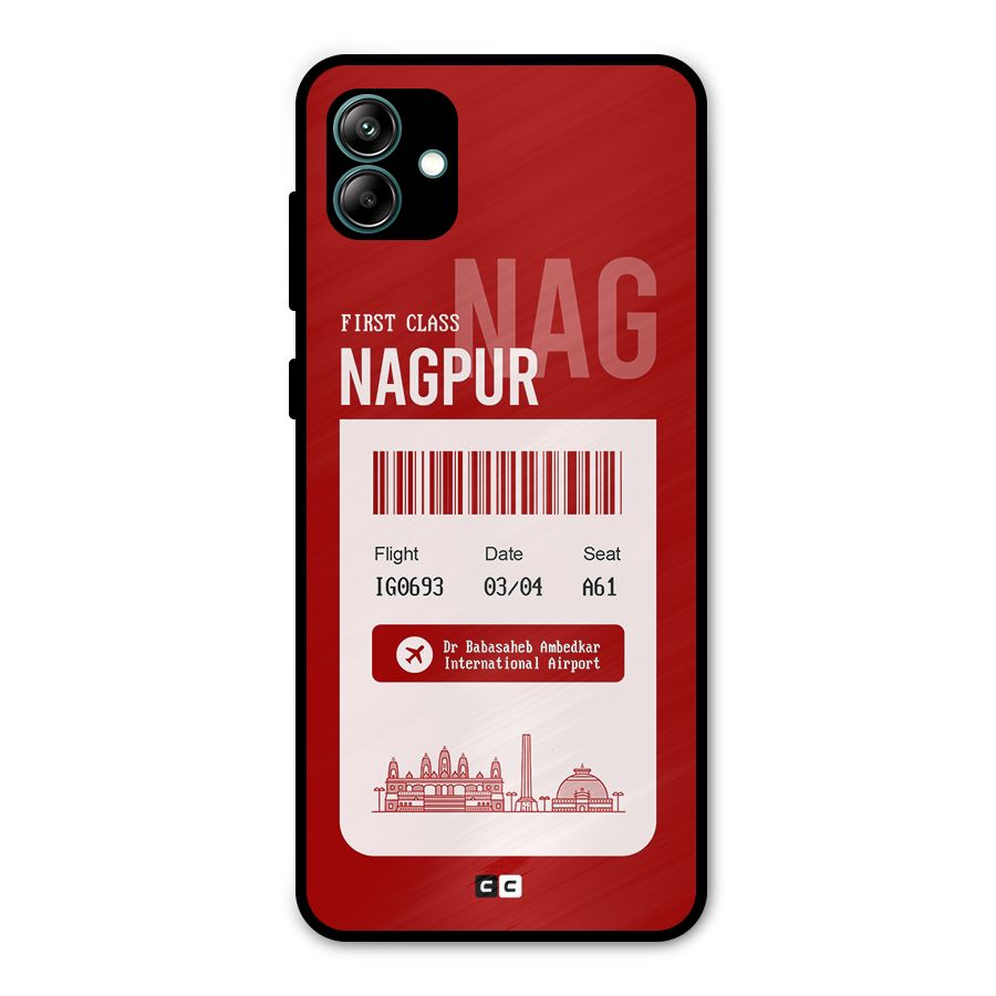 Nagpur Boarding Pass Metal Back Case for Galaxy A04