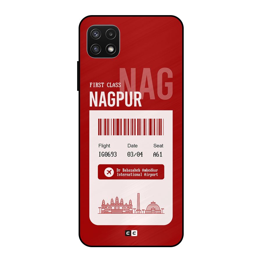 Nagpur Boarding Pass Metal Back Case for Galaxy A22 5G