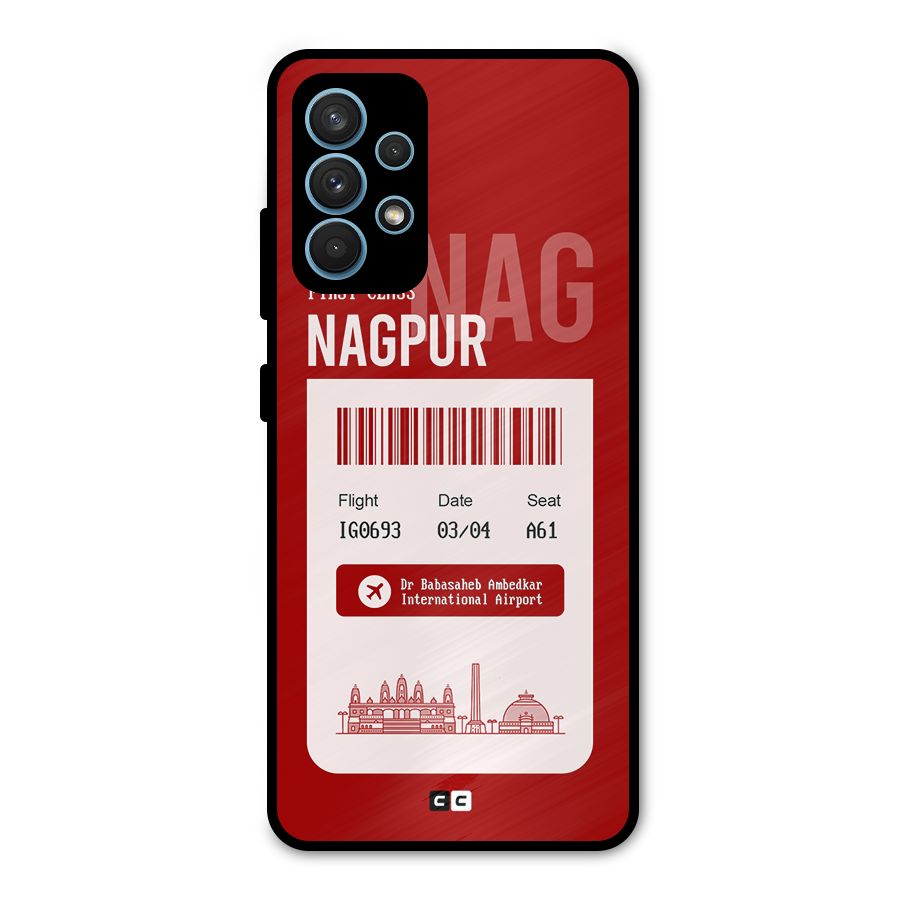 Nagpur Boarding Pass Metal Back Case for Galaxy A32