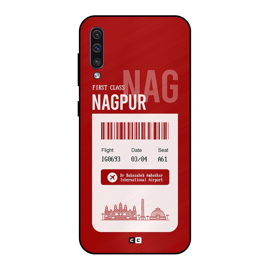 Nagpur Boarding Pass Metal Back Case for Galaxy A50s